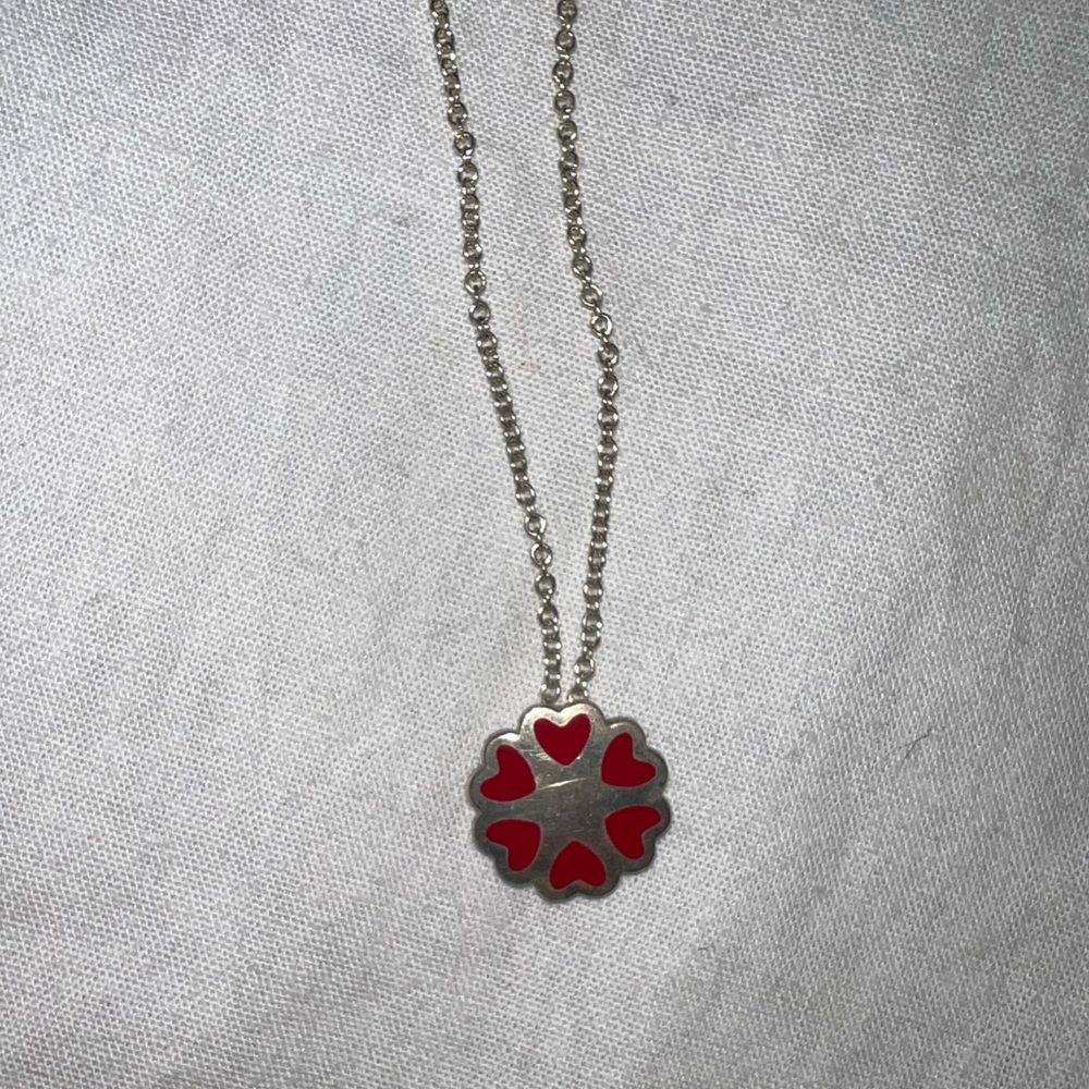 Tiffany sterling silver heart necklace